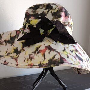 Helen Kaminski Wide Brim Floral Cotton Sun Hat